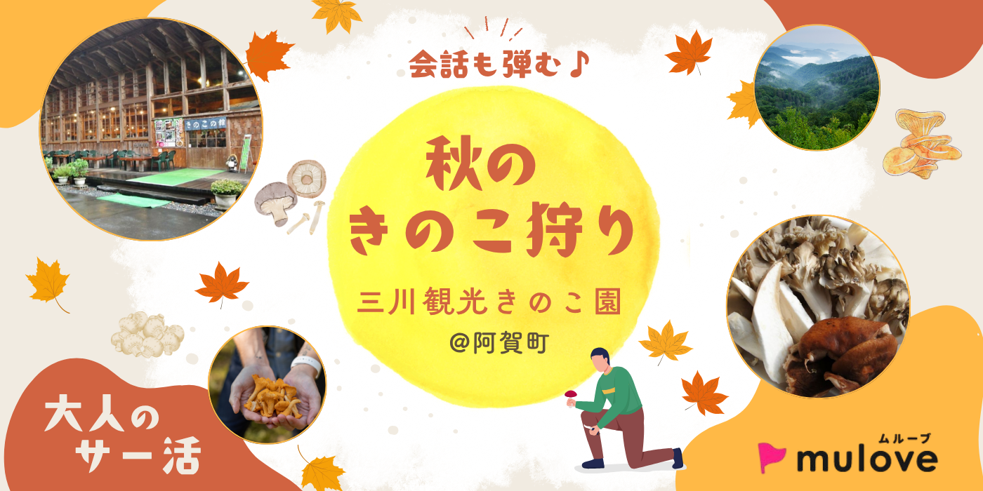 【大人のサー活】秋のきのこ狩りを楽しもう♪＠三川きのこ園（）